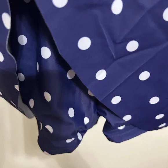 Polka Dot Womens Plus Size One Piece Swimsuit - Picture 7 of 9